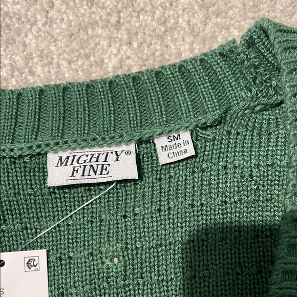 Green Pearl Embellished Sweater - Picture 5 of 5